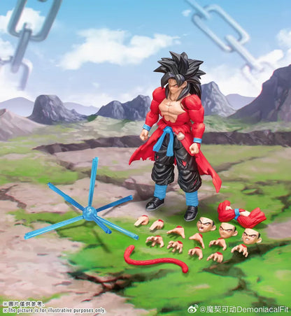 Demoniacal Fit SSJ4 Goku Action Figure - Dragon Ball SHF Untamed Power Collectible Model Toy Gift