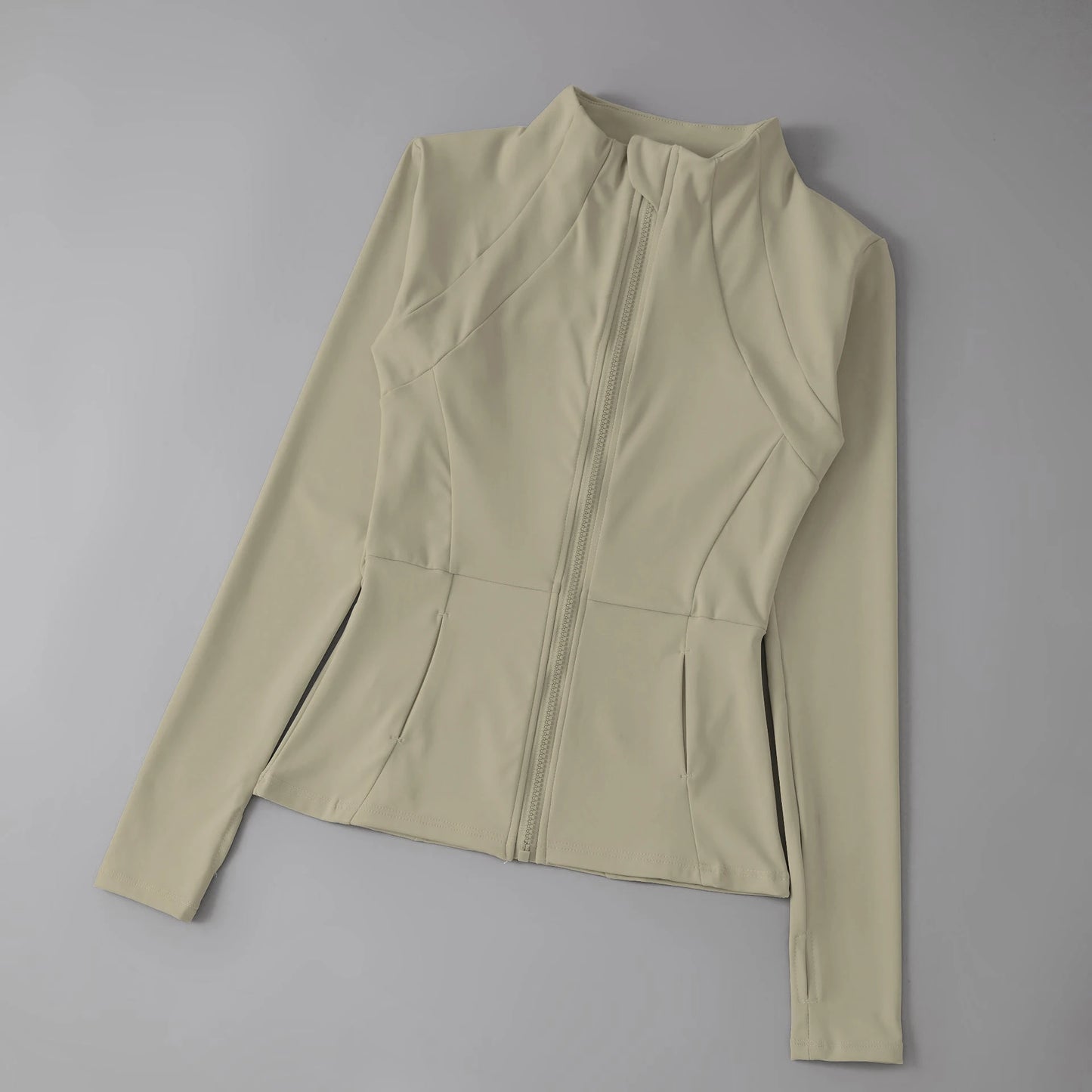 Women’s Yoga Windbreaker Jacket – Long Sleeve Sports Sweatshirt Running Workout Top Activewear Gym Sportswear