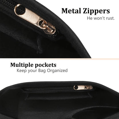 Felt Insert Bag for Longchamp Handbag - Portable Makeup & Purse Organizer Liner for Travel