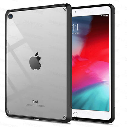 Silicone Transparent Case for iPad Pro 11", Air 4/5 (10.9"), Mini 4/5/6 & iPad 7/8/9/10th Gen (9.7"–10.5") Cover Funda