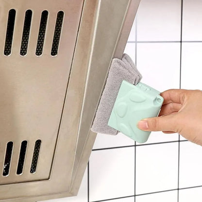 Efficient Window Groove Cleaning Brush and Cloth Set - Perfect Kitchen and Window Cleaning Tools for Sparkling Clean Window Slots!
