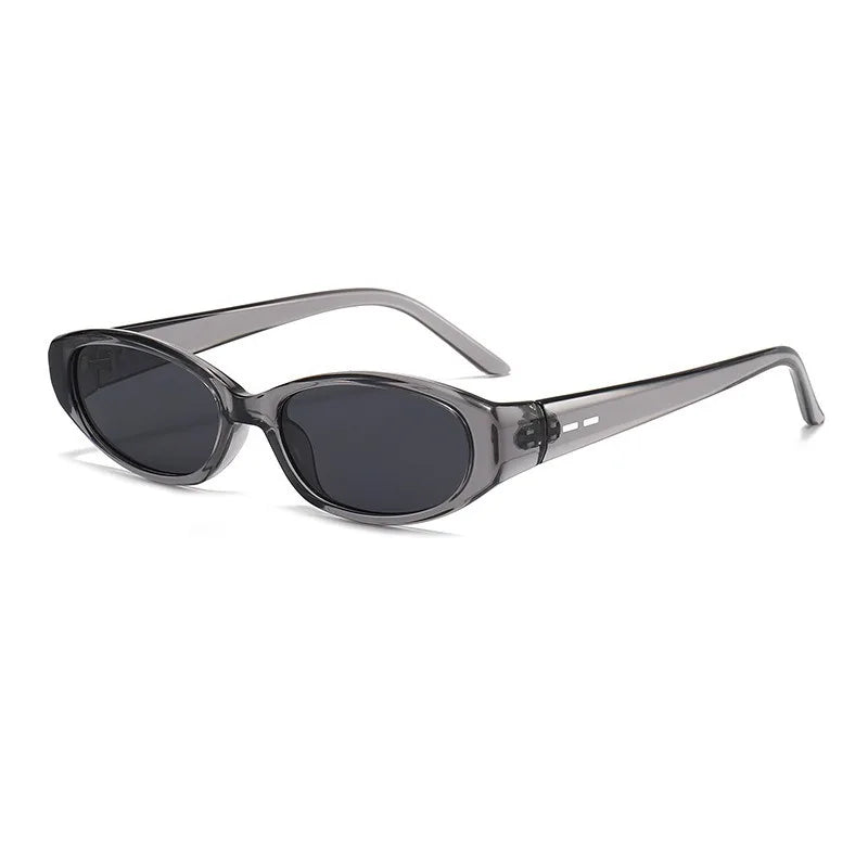 Retro Oval Sunglasses for Women & Men - Y2K Cat Eye UV400 Outdoor Sports Eyewear for Hiking & Cycling