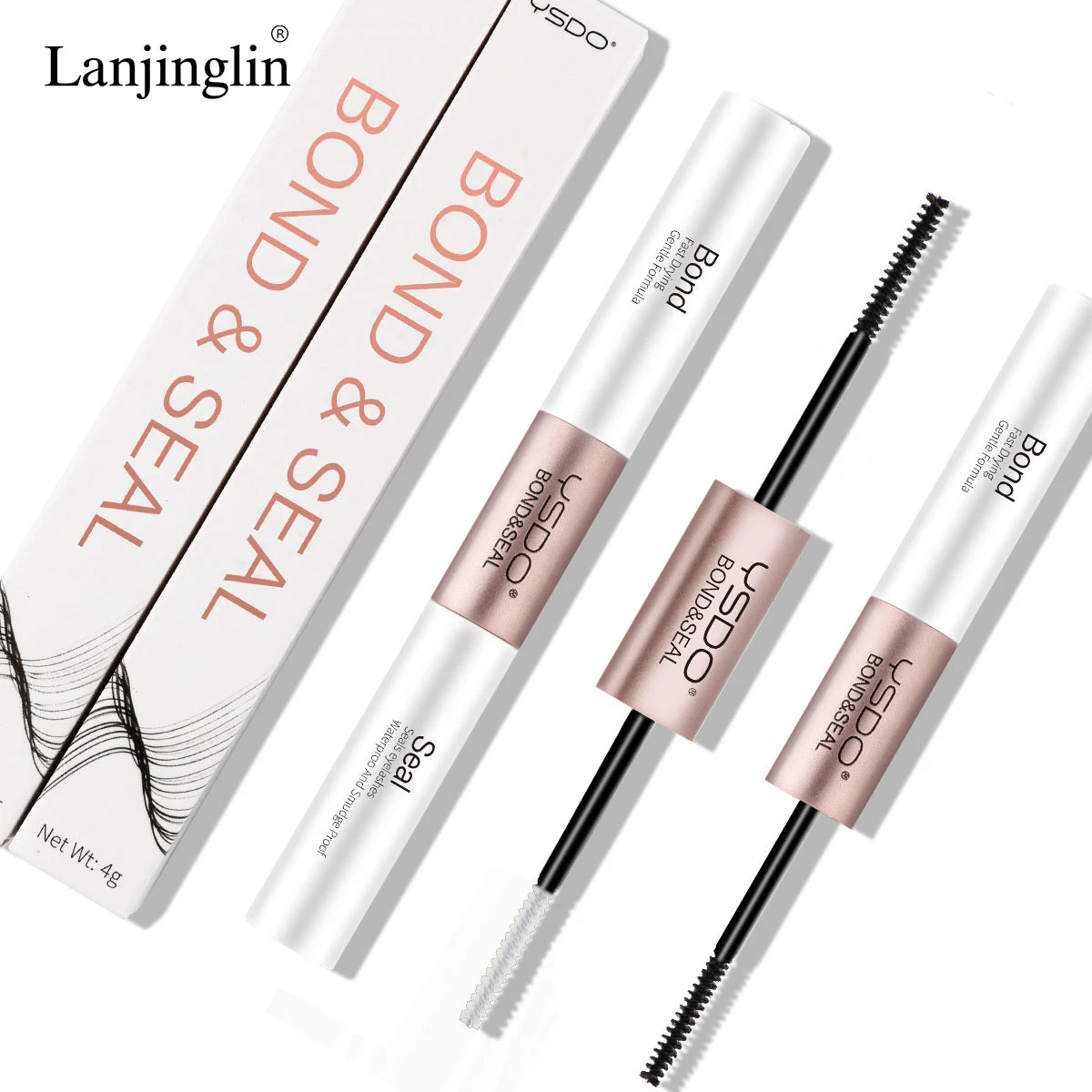 2-in-1 Bond & Seal Dual-Ended Eyelash Glue — Waterproof, Fast-Drying Strong Hold for Cluster Lashes