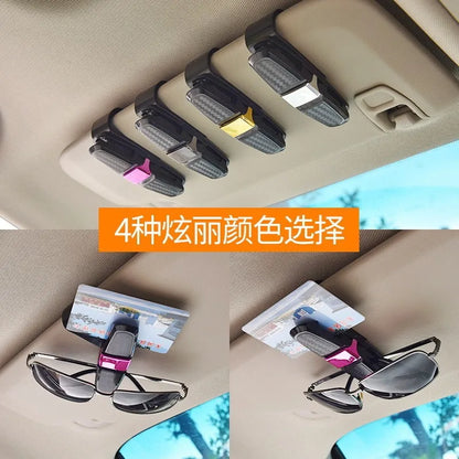 Car Sun Visor Glasses Clip - Auto Bracket for Women & Men, Glasses Holder Auto Interior Accessories