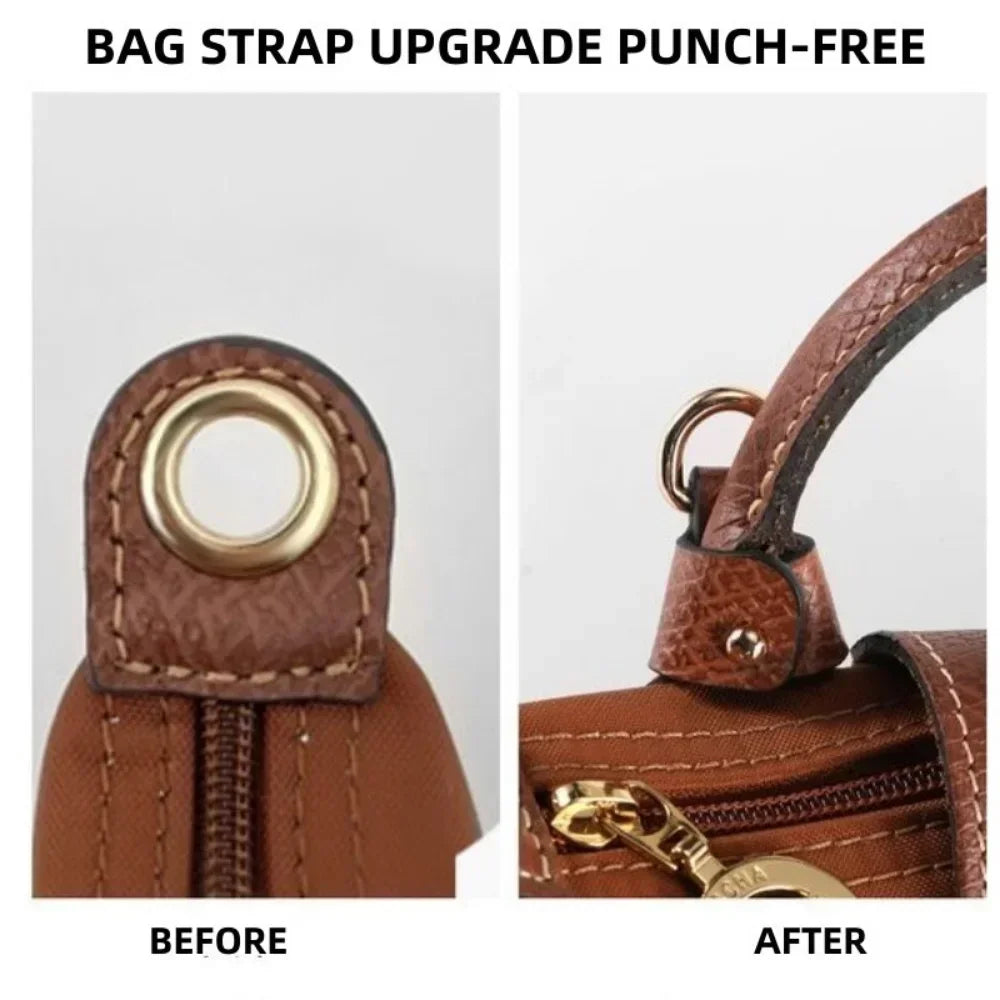 Perforated Crossbody Strap for Mini Longchamp Bag - Convertible Shoulder Accessories for Punch-Free Bag