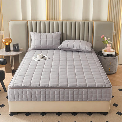All-Inclusive Zipper Mattress Cover - Thick Quilted Fitted Mattress Protector Pad with Customized Sizes