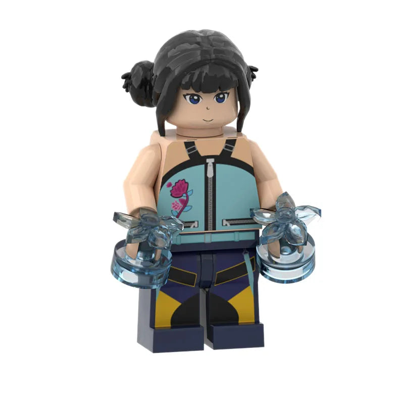 KPOP Demon Hunters Cartoon Doll Building Blocks – Kawaii Mini Action Figure Head Assembly Toy, Educational Gift for Kids
