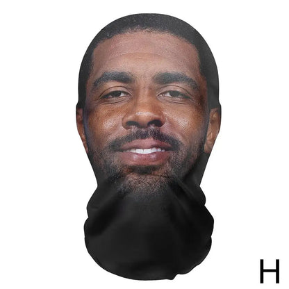 3D Balaclava Mask Hat - Seamless Kanye Face Mask for Pranks, Celebrity Hip Hop Hood Headgear