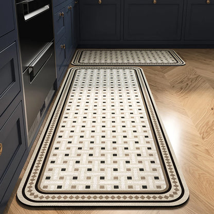 Absorbent Non-Slip Kitchen Mat – Printed Area Rug for Hallway, Living Room, Bedroom & Entrance