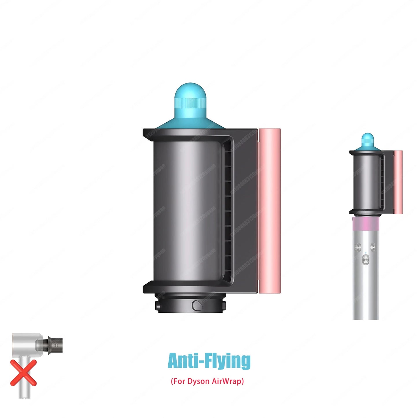 Anti-Flyaway Hair Styling Nozzle for Dyson Airwrap HS01/HS05 – Brush Attachment for Auto Curling & Dryer Accessories