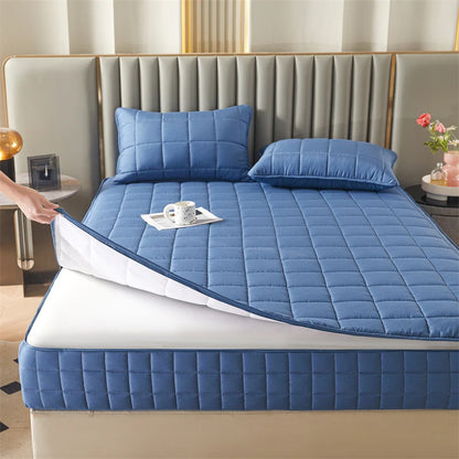All-Inclusive Zipper Mattress Cover - Thick Quilted Fitted Mattress Protector Pad with Customized Sizes