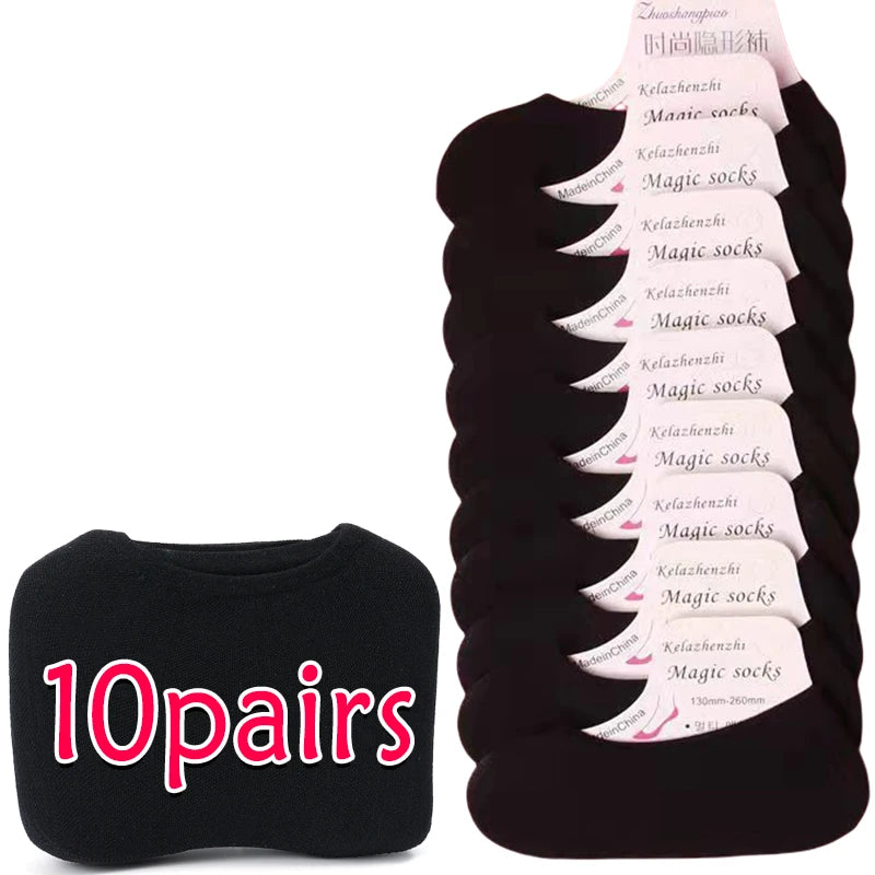 20/60 Pairs Non-Slip Invisible Boat Socks – Seamless Ice Silk, Thin & Breathable No-Show Ankle Socks for Summer