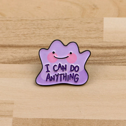 9-Piece “I Can Do Anything” Enamel Pin Set - Inspirational Brooch Badges for Backpacks, Hats, Cosplay, and Gifts