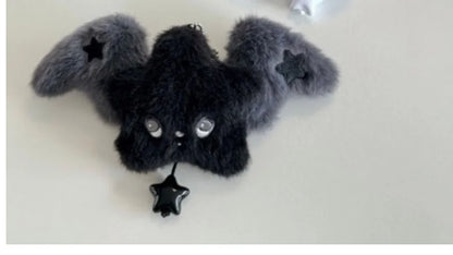 NCT WISH Black & White Wicku King Plush Pendant - Cute Fan Collectible Gift & Bag Charm