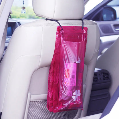 50Pcs Disposable Self-Adhesive Car Garbage Bags - Biodegradable Rubbish Bin Hanging, Waterproof, Home Kitchen Trash Storage Bag