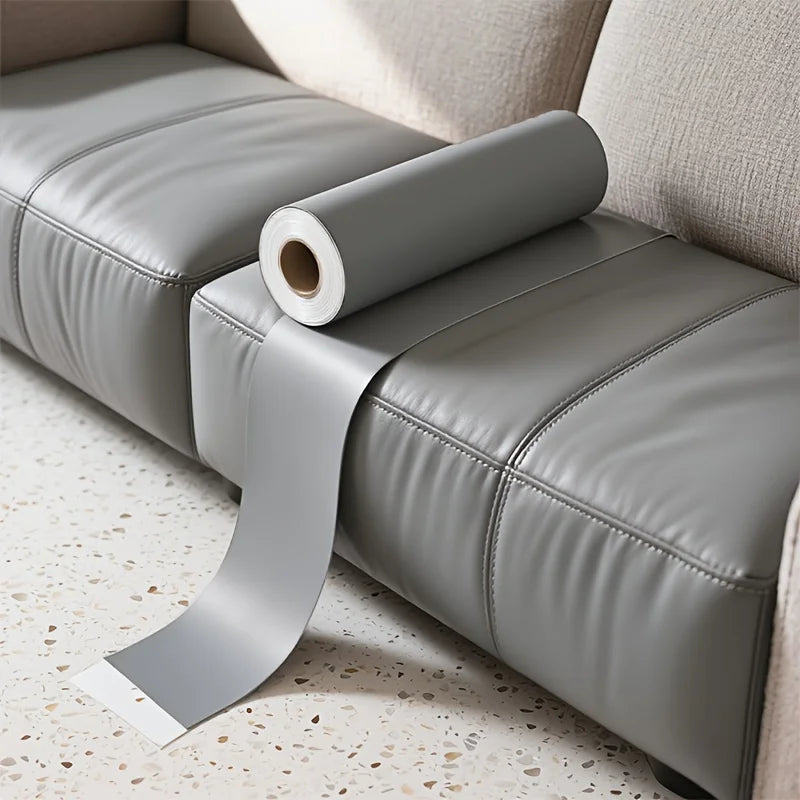 Large PU Leather Repair Patch Roll - Self-Adhesive Faux Leather Repair Tape for Sofa & Car Seats