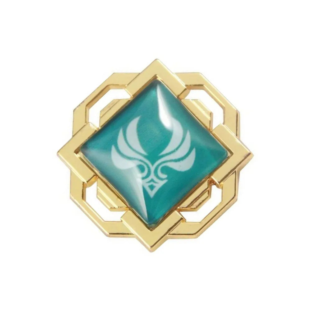 Genshin Impact Sumeru Vision Pins - Anime Character Element Badge Lapel Brooch Collectible Accessories