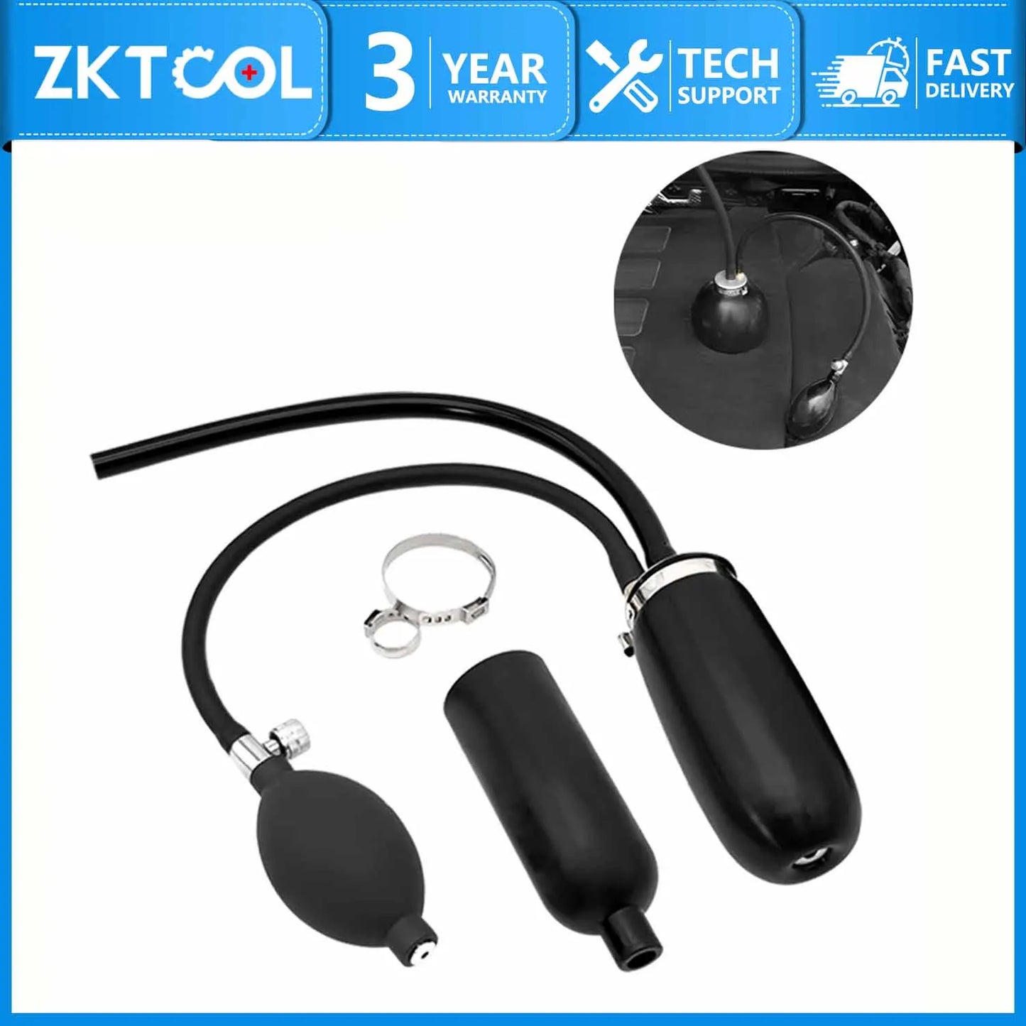 Universal Easy Intake Adapter | Quick Seal Entrance for Smoke Leak Detector & Airbag Diagnostic Tool