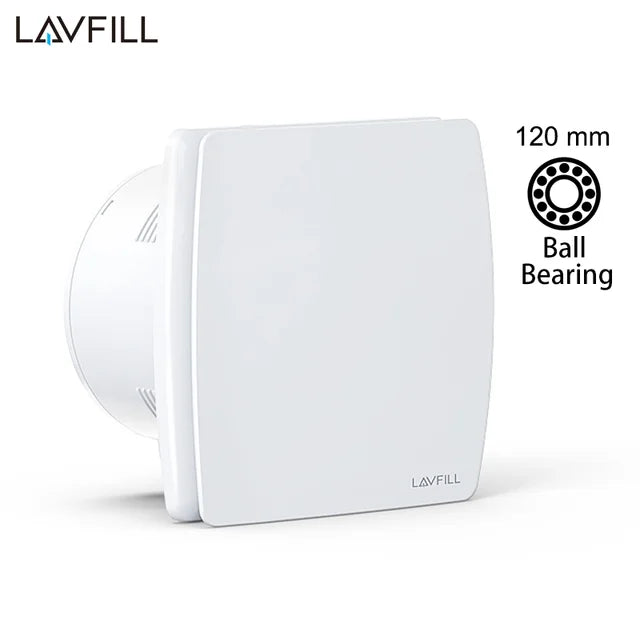 230V 4" 100MM Duct Extractor Fan – Smart Bathroom Exhaust with Timer, Humidistat, and Humidity Sensor for Shower & Toilet
