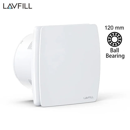 230V 4" 100MM Duct Extractor Fan – Smart Bathroom Exhaust with Timer, Humidistat, and Humidity Sensor for Shower & Toilet