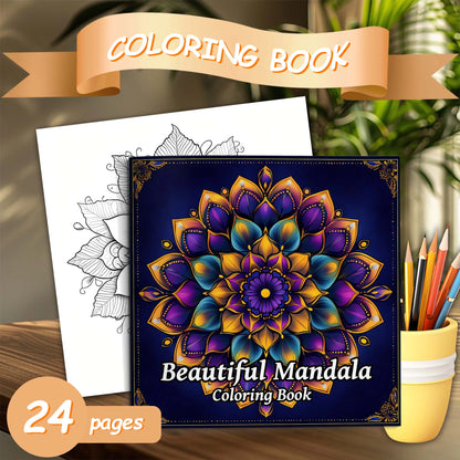 Mandalas Flower Coloring Book for Adults - Stress Relief, Relaxation & Creative Drawing Art Book