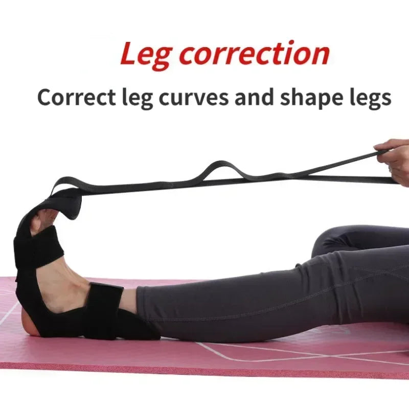 Yoga & Fitness Stretching Band – Leg Flexibility, Rehabilitation, Plantar Fasciitis Foot Care Training Belt