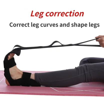 Yoga & Fitness Stretching Band – Leg Flexibility, Rehabilitation, Plantar Fasciitis Foot Care Training Belt