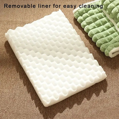 Winter Fluffy Pet Cushion | Warm Nest for Dogs & Cats | Detachable & Washable Snuggle Bed - Cozy Winter Comfort