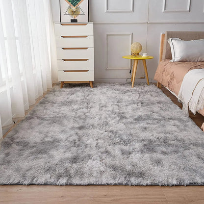 Soft Shaggy Plush Area Rug – Large Fluffy Beige Carpet for Living Room, Bedroom, Kids Room & Nursery Decor