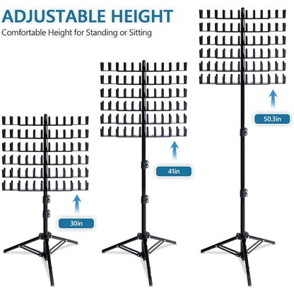 Hair Braiding Rack | 2-Sided Adjustable Height Braid & Hair Extension Holder for Salon & Home Use