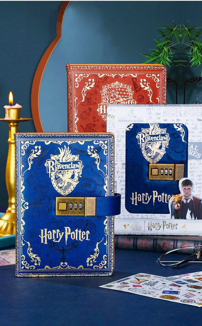 2024 New Harry Potter Four Academy Retro Notebook - A5 Cartoon Log Writing Book, Color Pages, Student & Birthday Gift