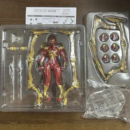 Iron Spider-Man Kaiyodo Anime Figure – PVC Action Statue for Kids & Collectors