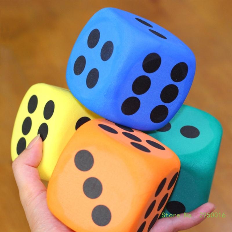 80mm Large Foam Dot Dice – Six-Sided Counting Toy for Kids, Learning Aids for Classroom Math and Board Games