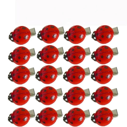 Ladybug Hair Clips 10Pcs - Cute Animal Insect Hair Accessories for Girls and Kids