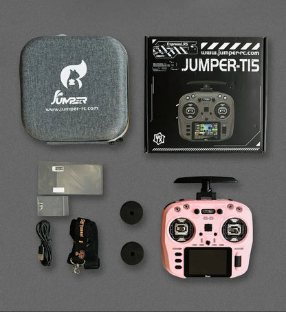 Jumper T15 FPV Radio Controller – Hall Sensor, Color Screen, EDGETX/ELRS for Long Range RC Drone