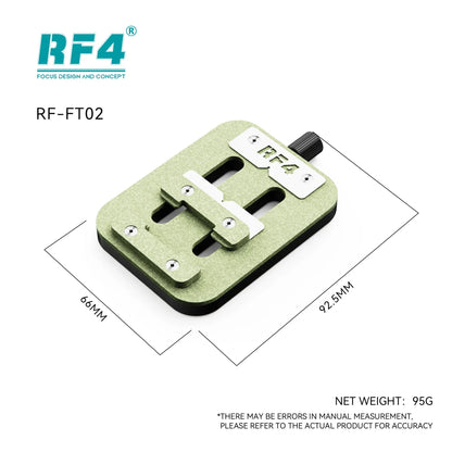 RF4 FT02 Universal PCB Holder – Precision Mainboard Fixture with Adjustable Clamp for IC Chip Repair & Soldering