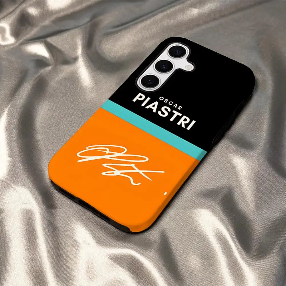 Oscar Piastri 81 Phone Case - Glossy HD Hard PC Cover for Samsung Galaxy S25 S24 S23 S22 S21 & A Series