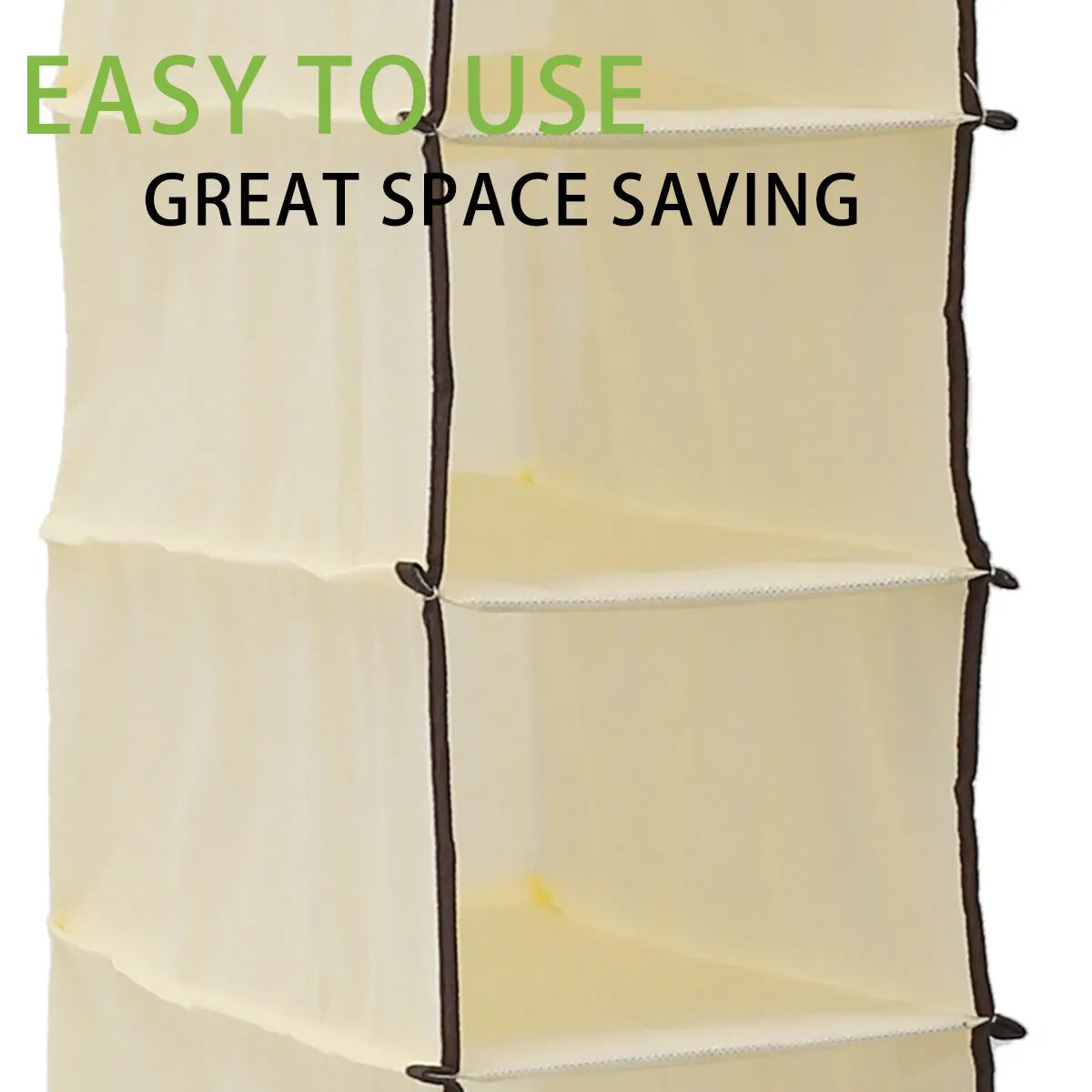 10-Shelf Hanging Shoe Organizer – Foldable Non-Woven Fabric Space-Saving Shoe Rack Multipurpose Storage