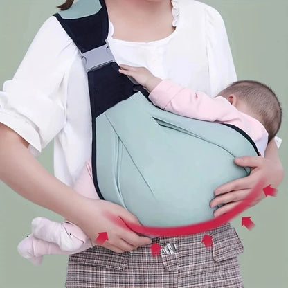 Ergonomic Baby Ring Sling Carrier - Multifunctional Portable Toddler Wrap for Daily Use