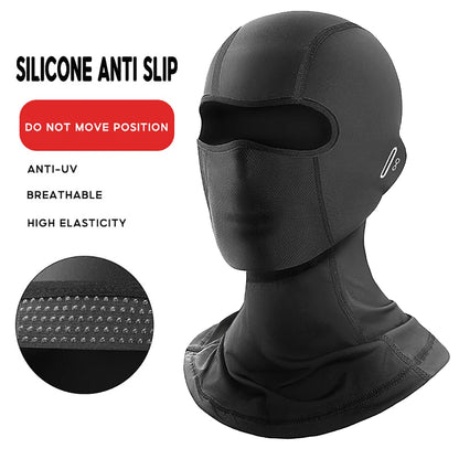 Ice Silk Cycling Balaclava – UV Protection Face Mask for Motorcycle and Outdoor Use – Quick-Drying Full Face Cover – Size L