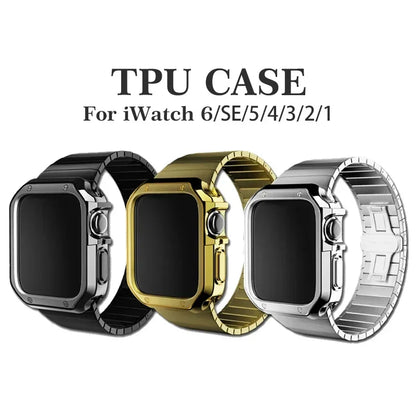 Apple Watch Case Cover – TPU Bumper with Screen Protector for 38mm-45mm, Series 3 to 9 & SE