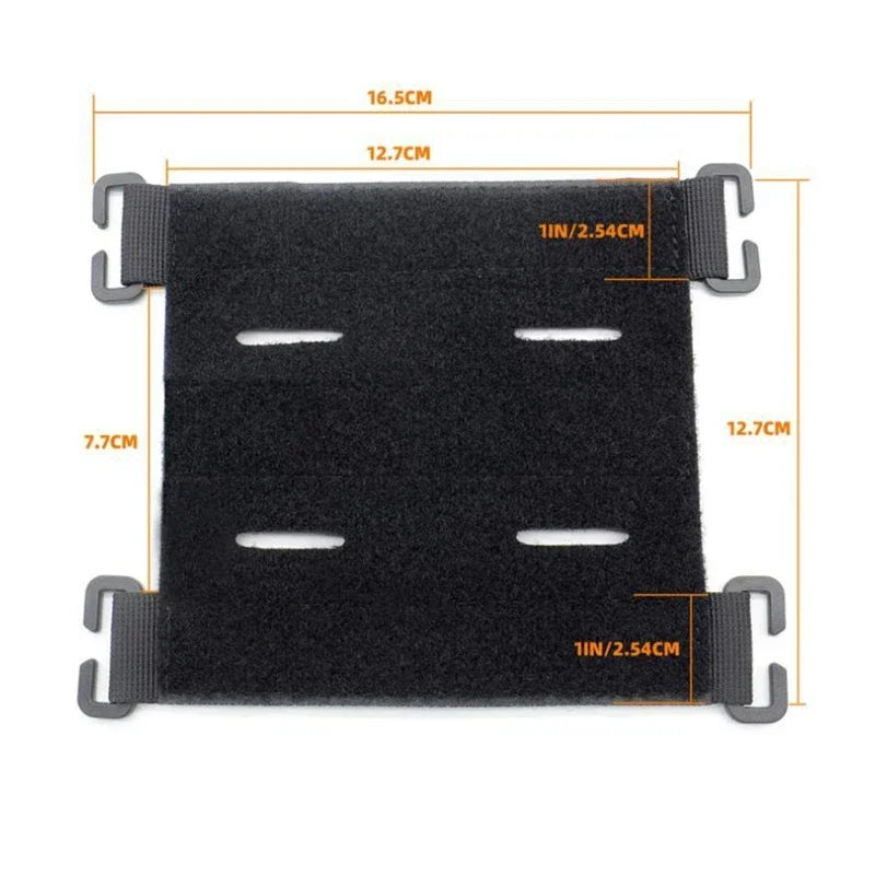 Molle Patches Attachment Hook & Loop Panel - DIY Badge Display Holder for Bags, Backpacks, and Vests