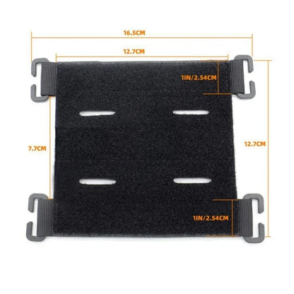Molle Patches Attachment Hook & Loop Panel - DIY Badge Display Holder for Bags, Backpacks, and Vests