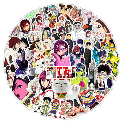 10/50/100/200PCS Dandadan Anime Stickers - Waterproof Cartoon Decals of Ken Takakura and Momo Ayase for Phones, Cars, Laptops, and DIY Crafts