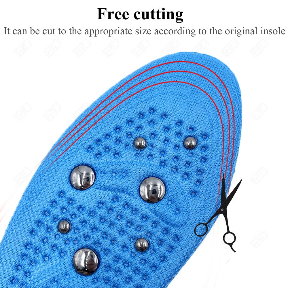 EiD Magnetic Therapy Foot Insoles – Soft Acupressure Sports Cushion for Men & Women