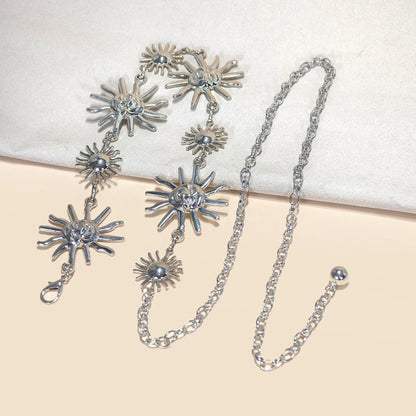 Designer Women’s Silver Waist Chain Belt – Retro Bohemian Ethnic Style for Skirts & Jeans