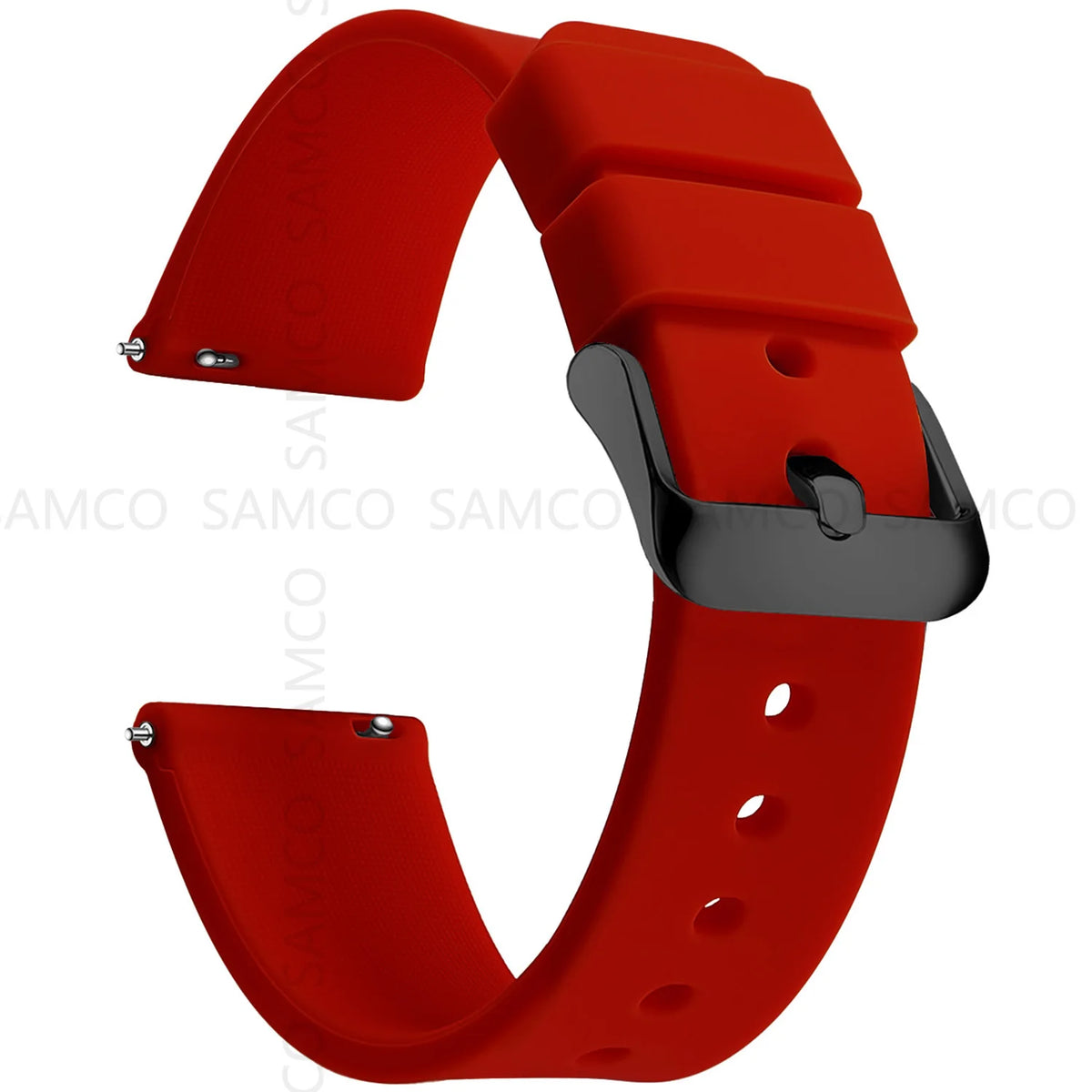 Silicone Quick Release Watch Bands 14–24mm for Samsung Galaxy, Garmin & Huawei - Soft Rubber Replacement Watch Straps