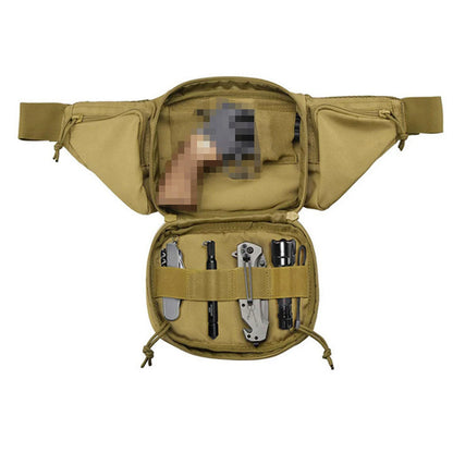 Men's Waist Fanny Pack – Tactical Military, Motorcycle Rider, Sports, Climb, Camping Nylon Belt Bag, Tool Sling Chest and Hip Bum Bag