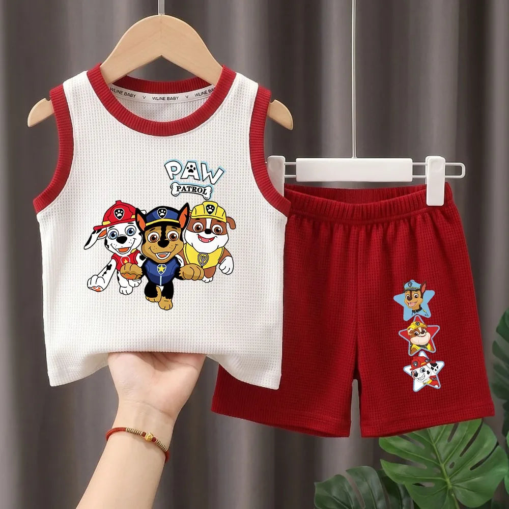 Kids Summer Vest & Shorts Outfit Set - Breathable 2-Piece Sportswear for Boys & Girls