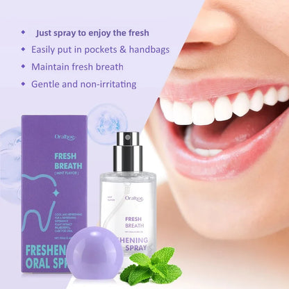 Mint Oral Breath Spray - Travel-Size Mouth Freshener for Long-Lasting Freshness and Daily Oral Care